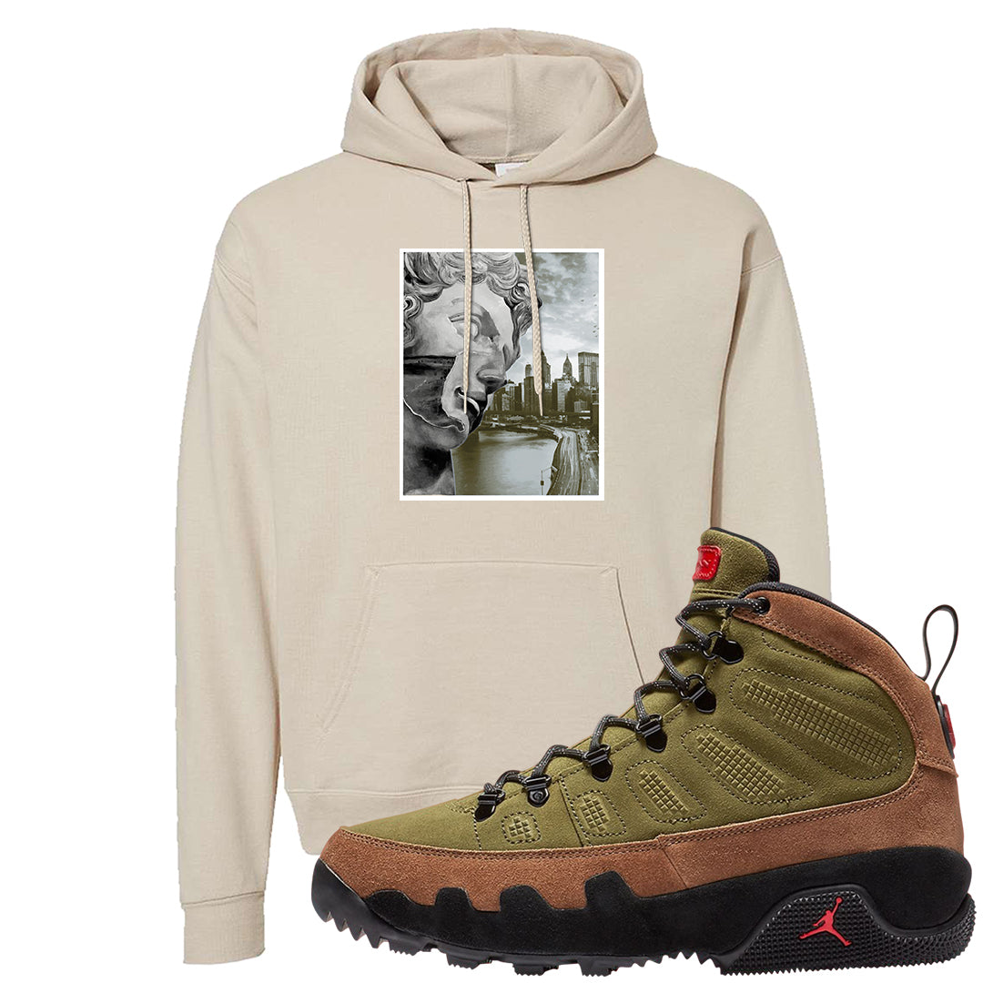 Beef and Broccoli 9s Hoodie | Miguel, Sand