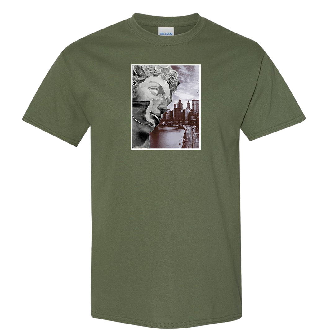 Beef and Broccoli 9s T Shirt | Miguel, Military Green