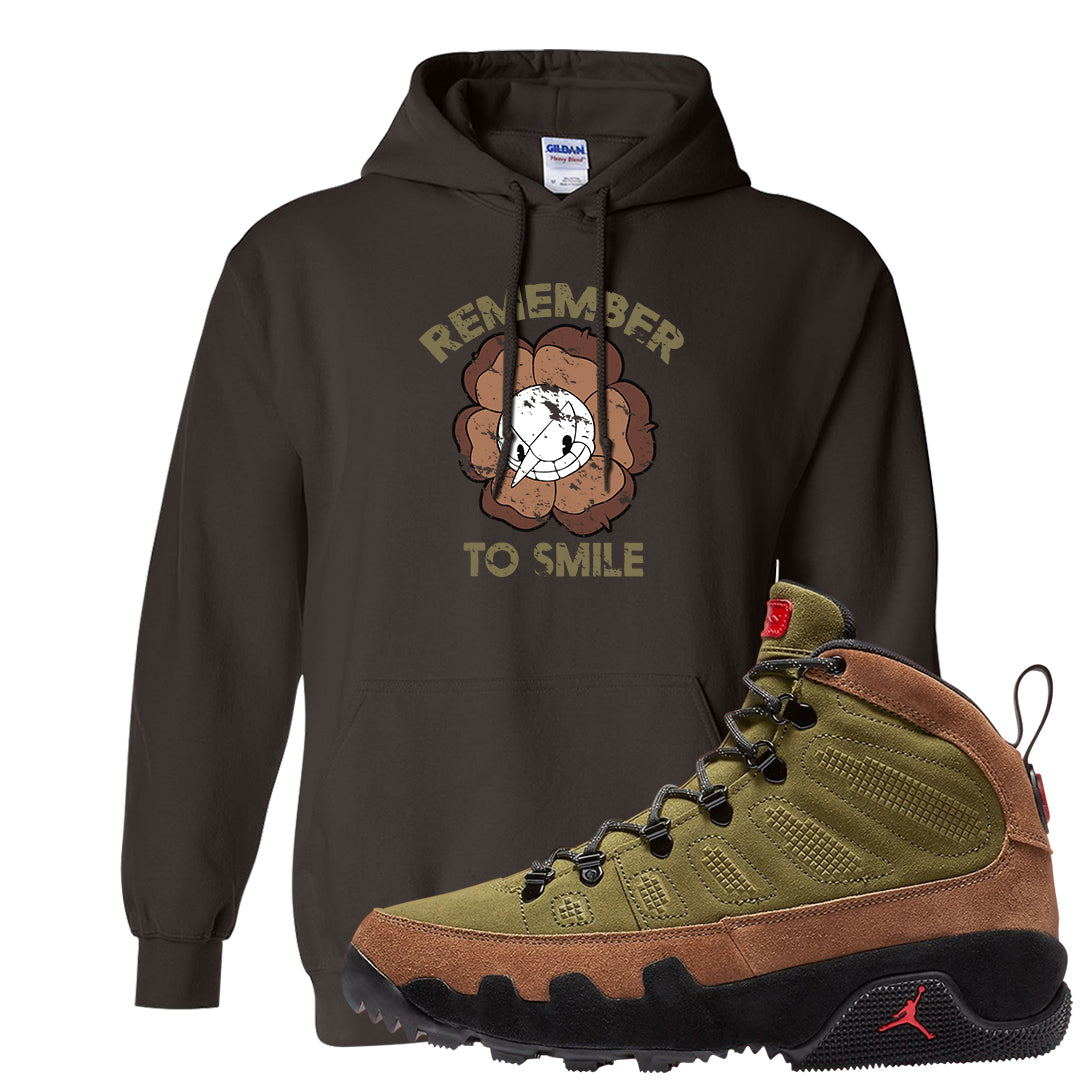 Beef and Broccoli 9s Hoodie | Remember To Smile, Dark Chocolate