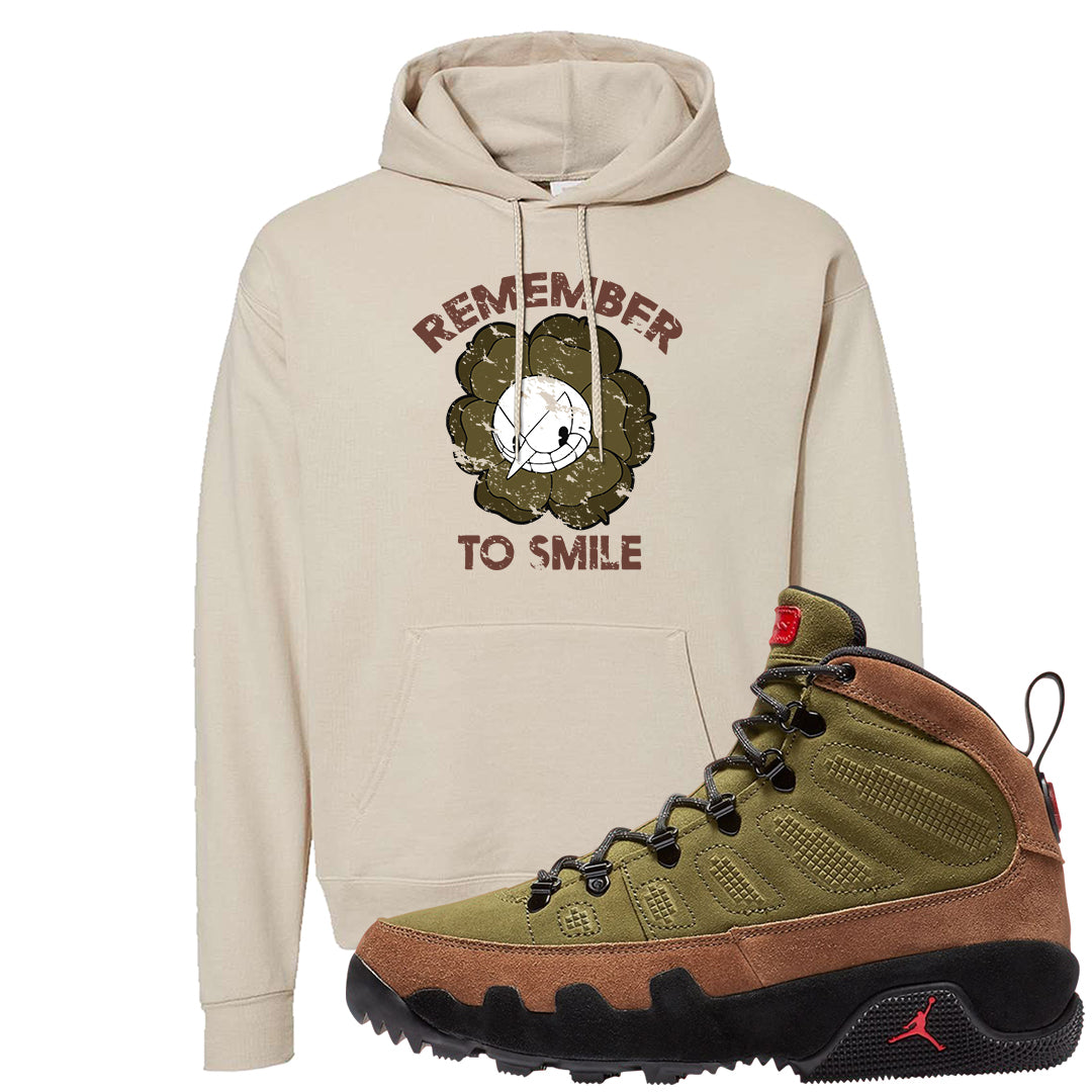 Beef and Broccoli 9s Hoodie | Remember To Smile, Sand