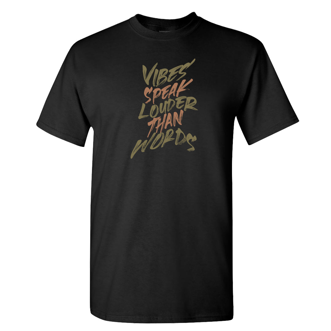 Beef and Broccoli 9s T Shirt | Vibes Speak Louder Than Words, Black