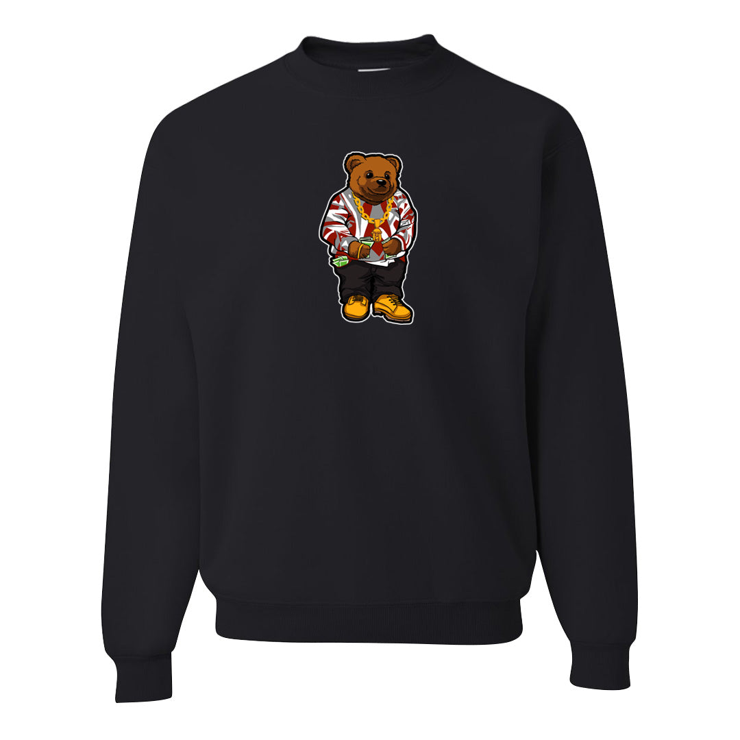 Fire Red 9s Crewneck Sweatshirt | Sweater Bear, Black