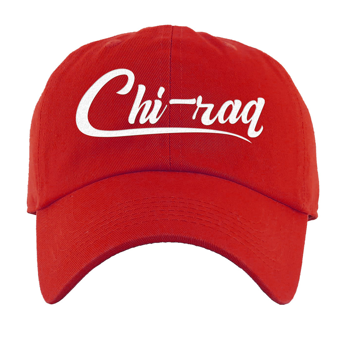 Fire Red 9s Dad Hat | Chiraq, Red