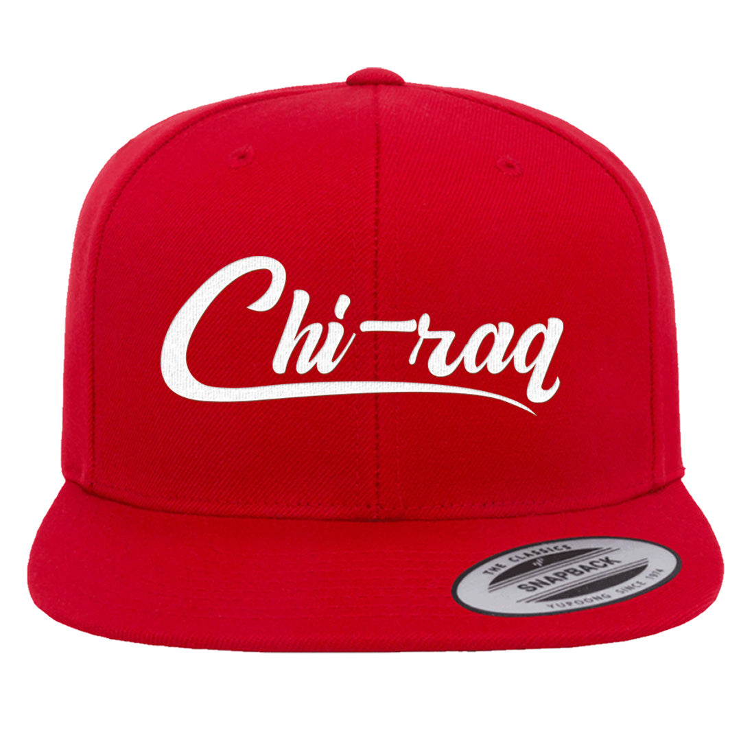 Fire Red 9s Snapback Hat | Chiraq, Red