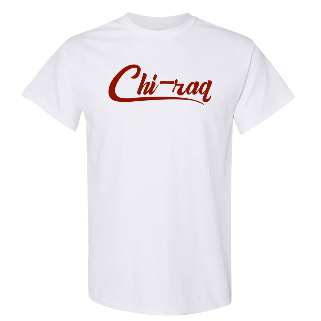 Fire Red 9s T Shirt | Chiraq, White