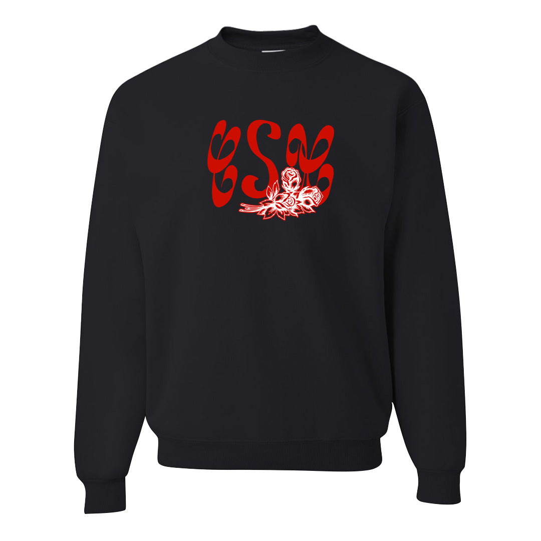 Fire Red 9s Crewneck Sweatshirt | Certified Sneakerhead, Black