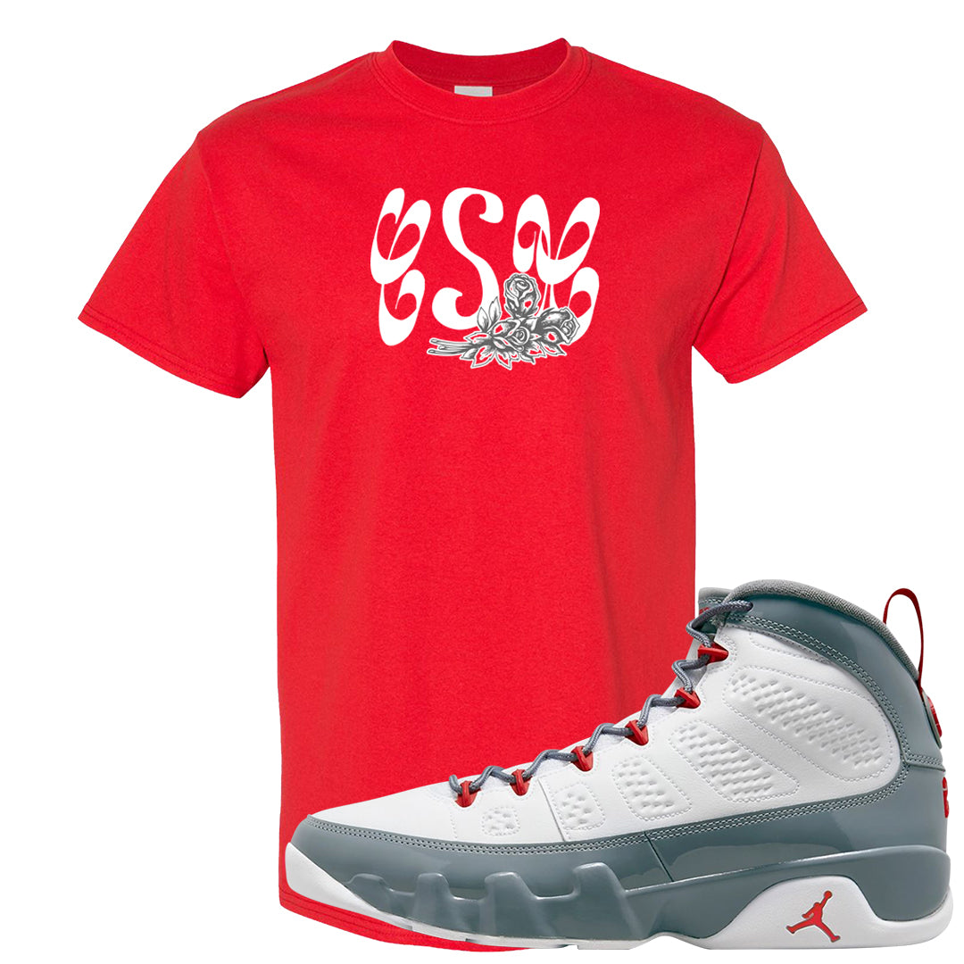 Fire Red 9s T Shirt | Certified Sneakerhead, Red