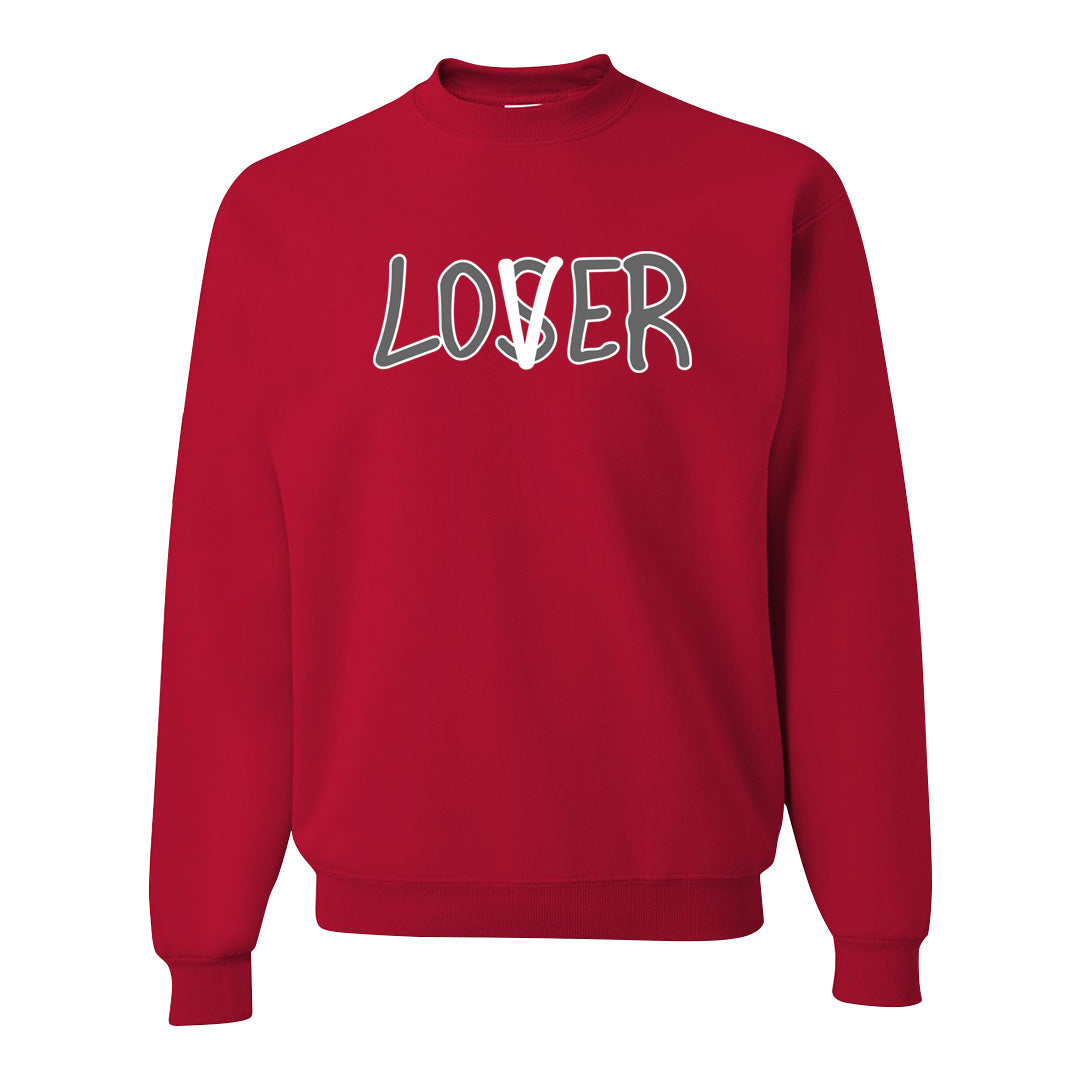 Fire Red 9s Crewneck Sweatshirt | Lover, Red