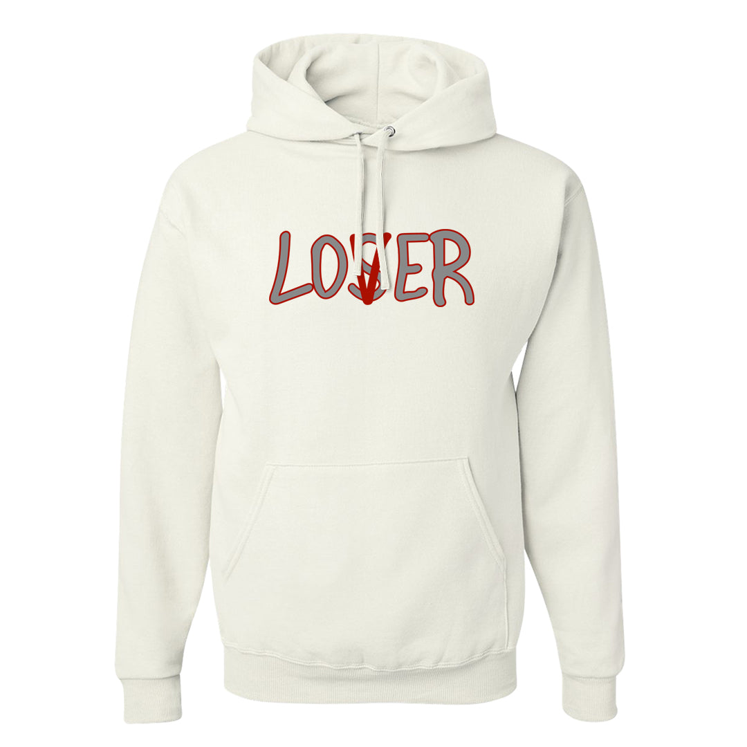 Fire Red 9s Hoodie | Lover, White