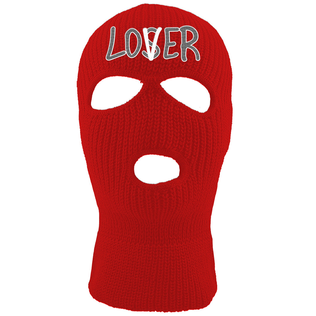 Fire Red 9s Ski Mask | Lover, Red