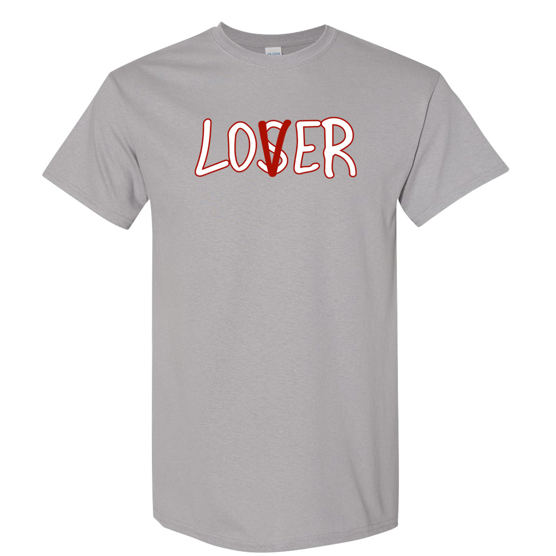 Fire Red 9s T Shirt | Lover, Gravel