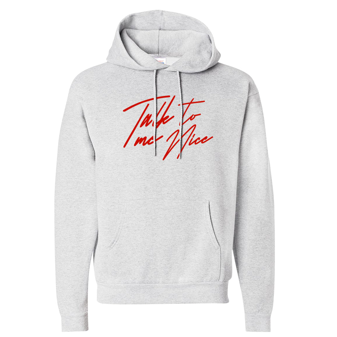 Fire Red 9s Hoodie | Talk To Me Nice, Ash