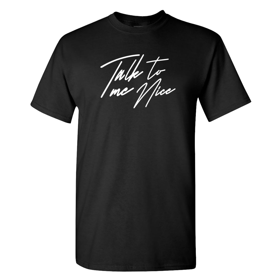 Fire Red 9s T Shirt | Talk To Me Nice, Black