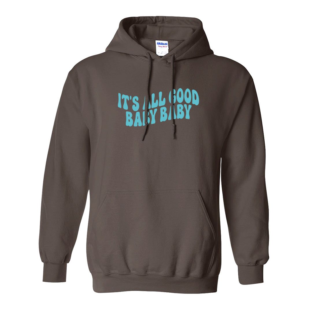 Light Olive 9s Hoodie | All Good Baby, Chocolate