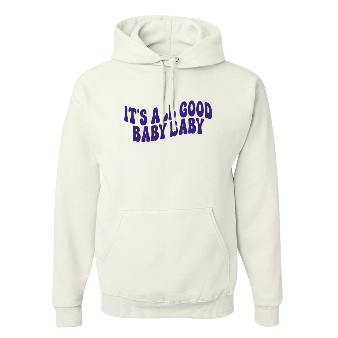 Light Olive 9s Hoodie | All Good Baby, White