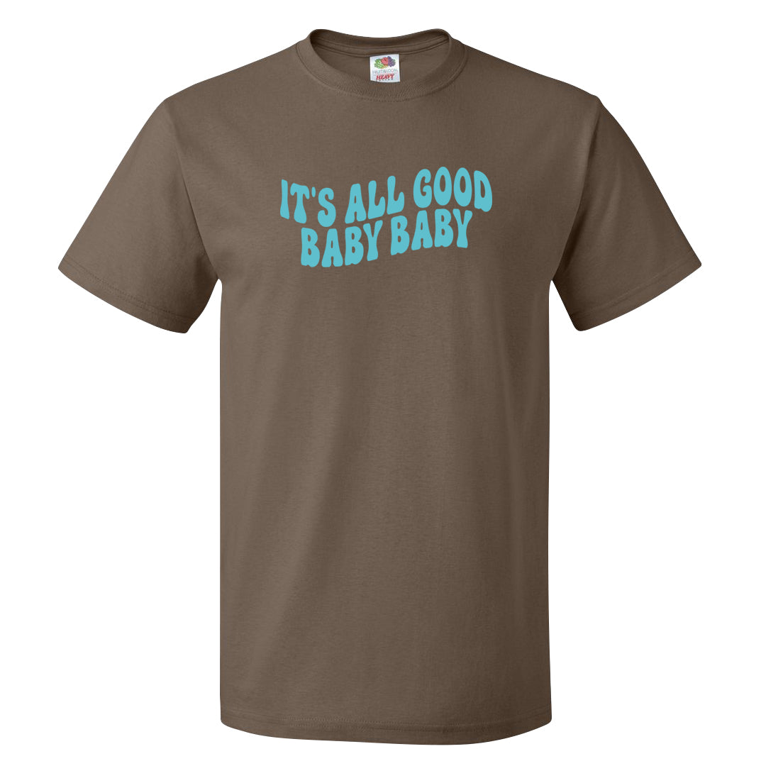 Light Olive 9s T Shirt | All Good Baby, Chocolate