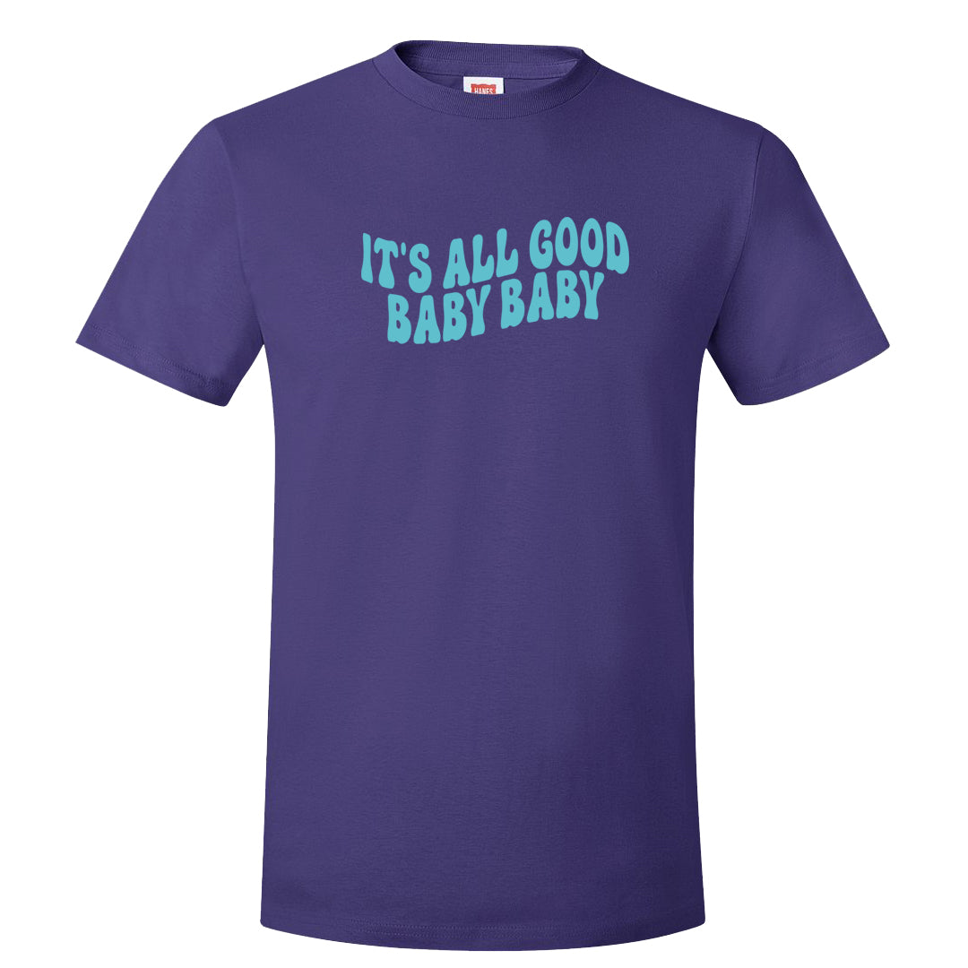 Light Olive 9s T Shirt | All Good Baby, Purple