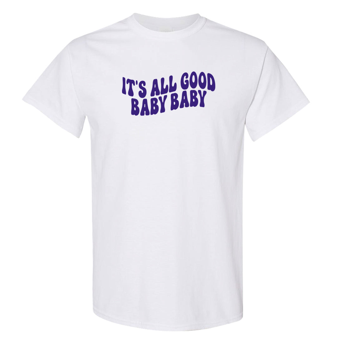 Light Olive 9s T Shirt | All Good Baby, White