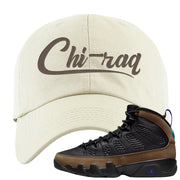 Light Olive 9s Dad Hat | Chiraq, White