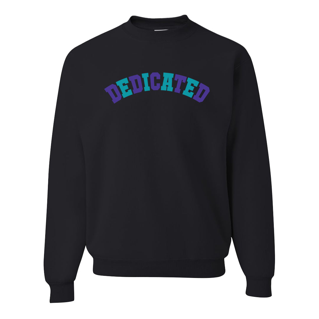 Light Olive 9s Crewneck Sweatshirt | Dedicated, Black