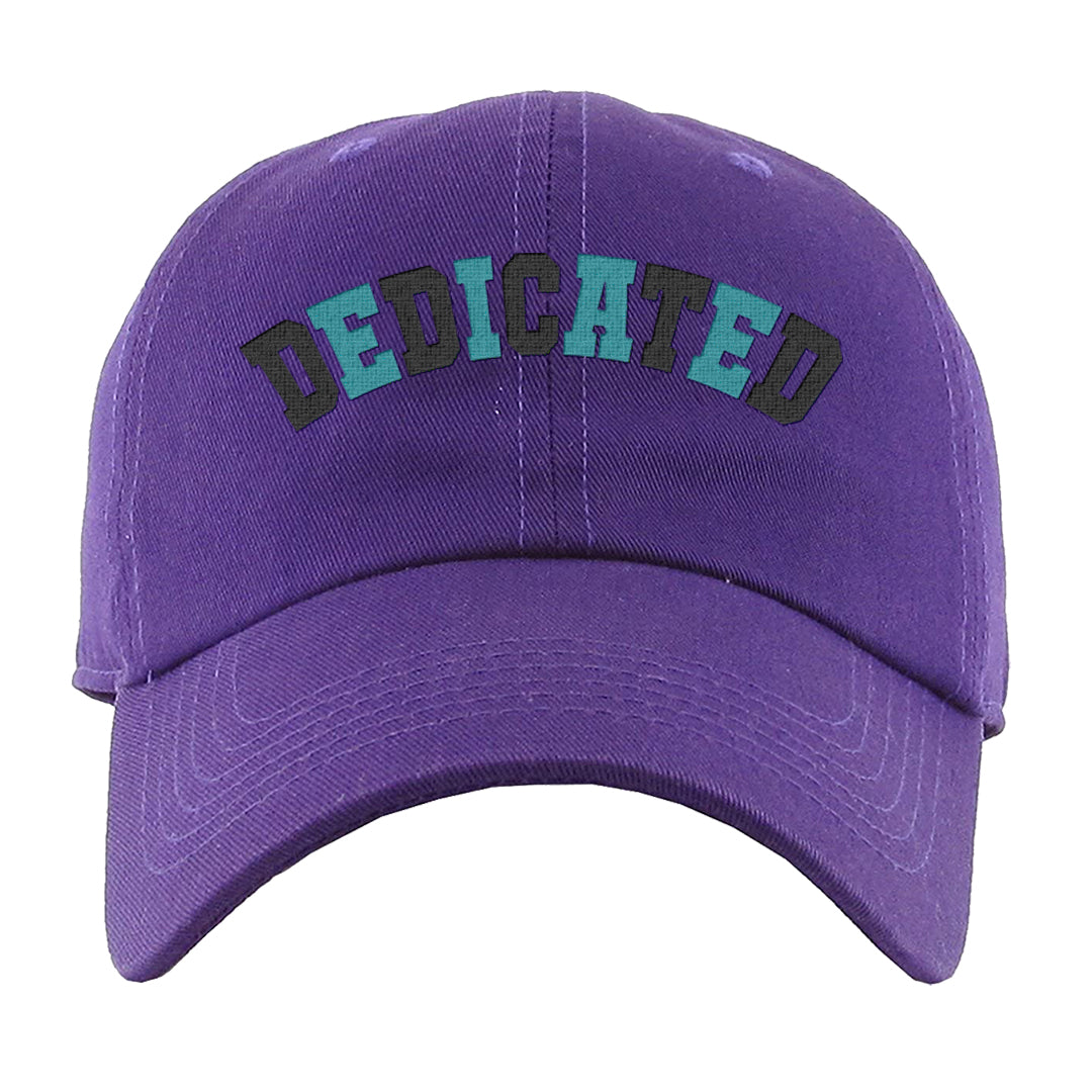 Light Olive 9s Dad Hat | Dedicated, Purple
