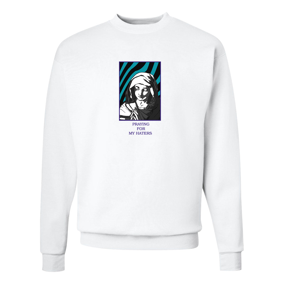 Light Olive 9s Crewneck Sweatshirt | God Told Me, White