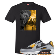 Black Grey Gold 90s T Shirt | Miguel, Black