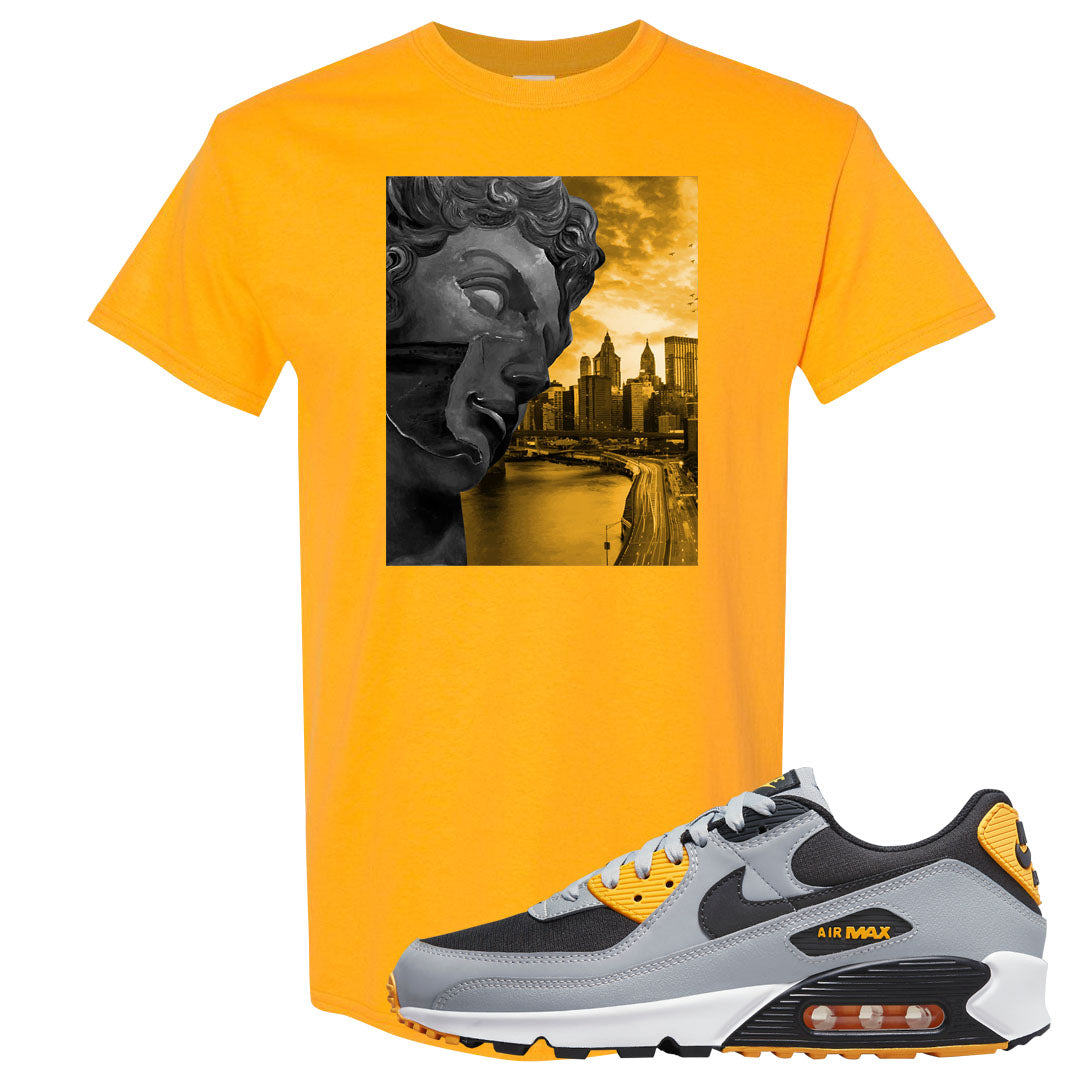 Black Grey Gold 90s T Shirt | Miguel, Gold