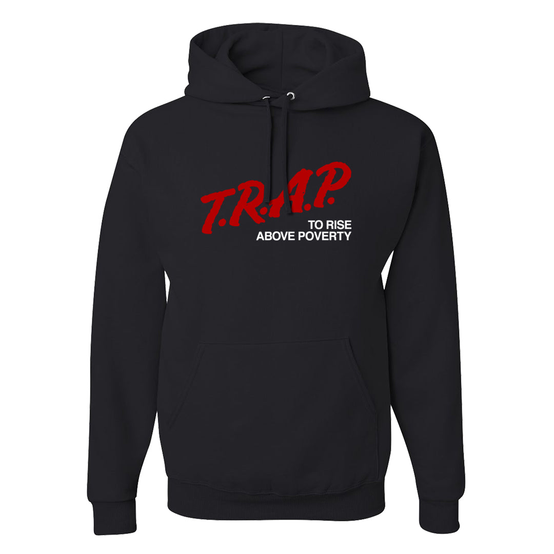 Big Bubble 1s Hoodie | Trap To Rise Above Poverty, Black