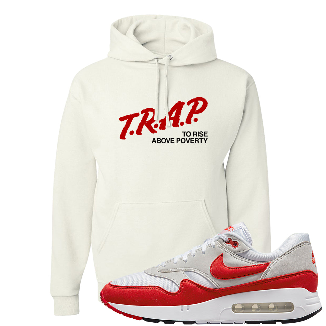Big Bubble 1s Hoodie | Trap To Rise Above Poverty, White