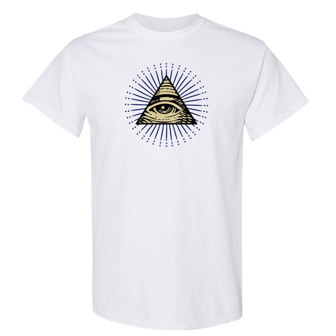 Dirty Denim Max 1s T Shirt | All Seeing Eye, White