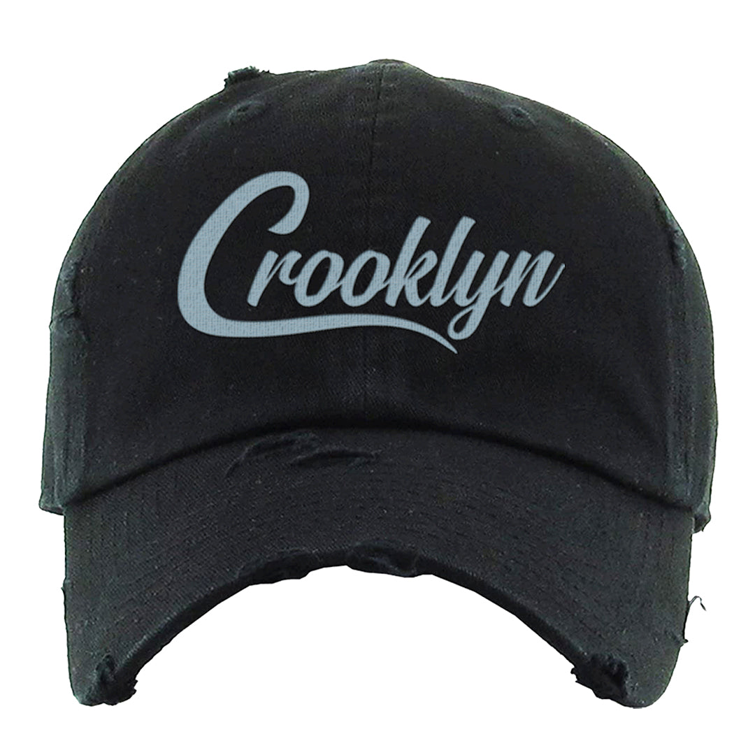 Dirty Denim Max 1s Distressed Dad Hat | Crooklyn, Black