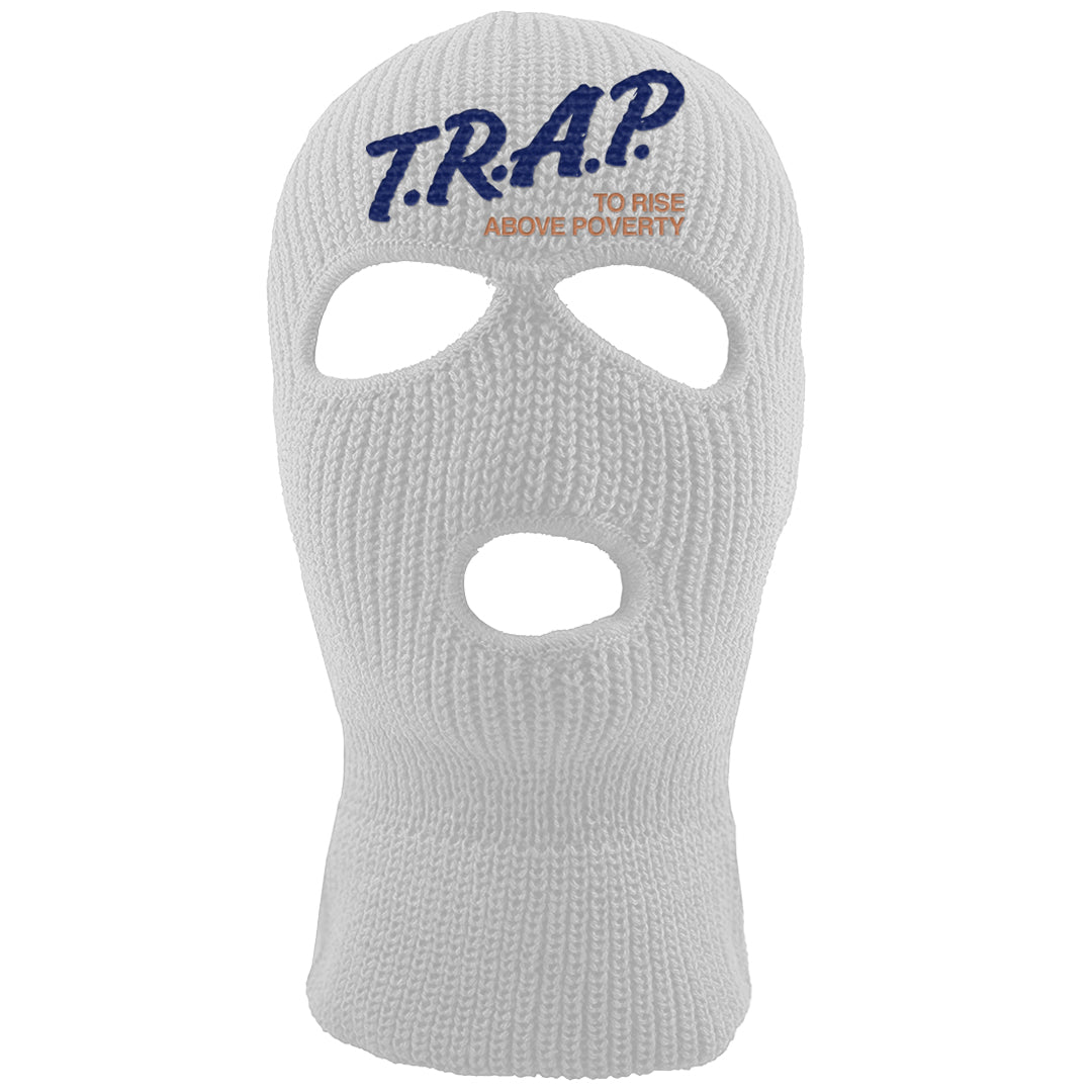 Dirty Denim Max 1s Ski Mask | Trap To Rise Above Poverty, White