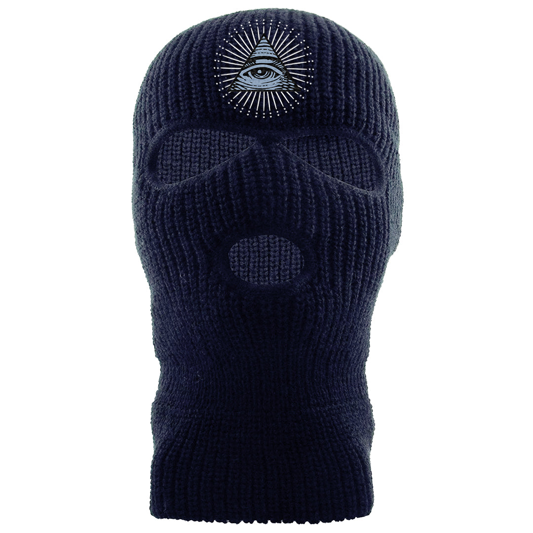 Diffused Blue 90s Ski Mask | All Seeing Eye, Navy