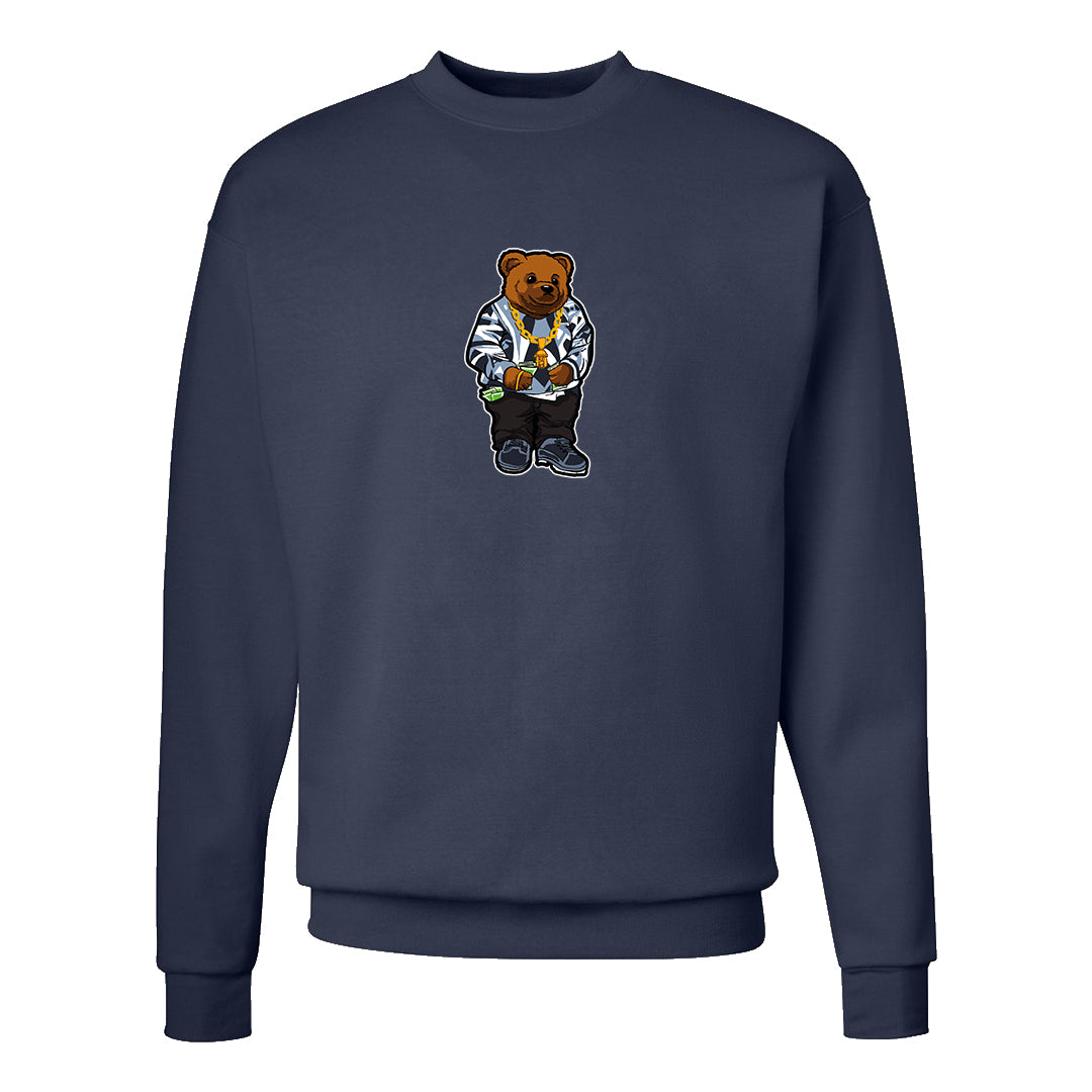 Diffused Blue 90s Crewneck Sweatshirt | Sweater Bear, Navy Blue