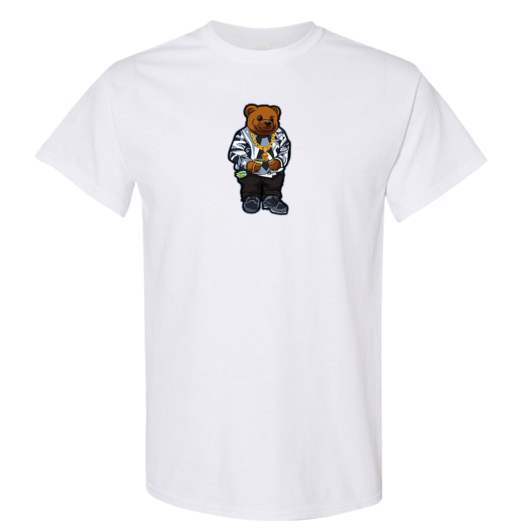 Diffused Blue 90s T Shirt | Sweater Bear, White
