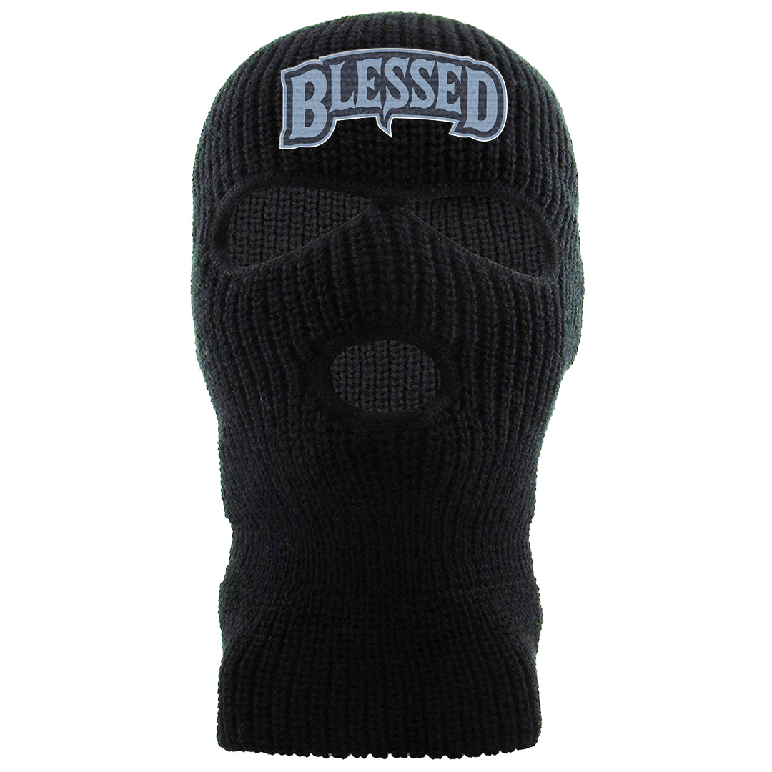 Diffused Blue 90s Ski Mask | Blessed Arch, Black