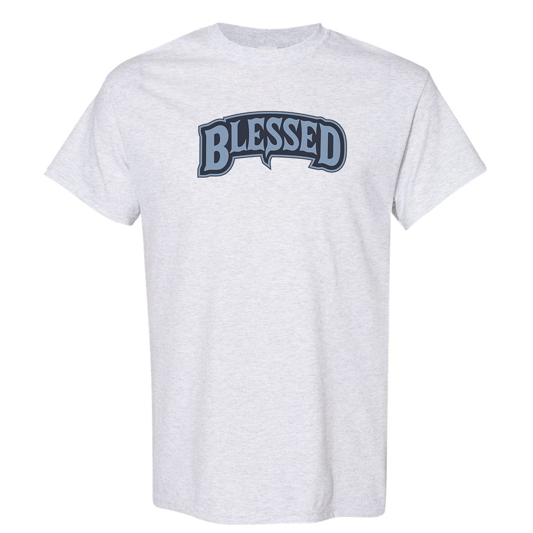 Diffused Blue 90s T Shirt | Blessed Arch, Ash