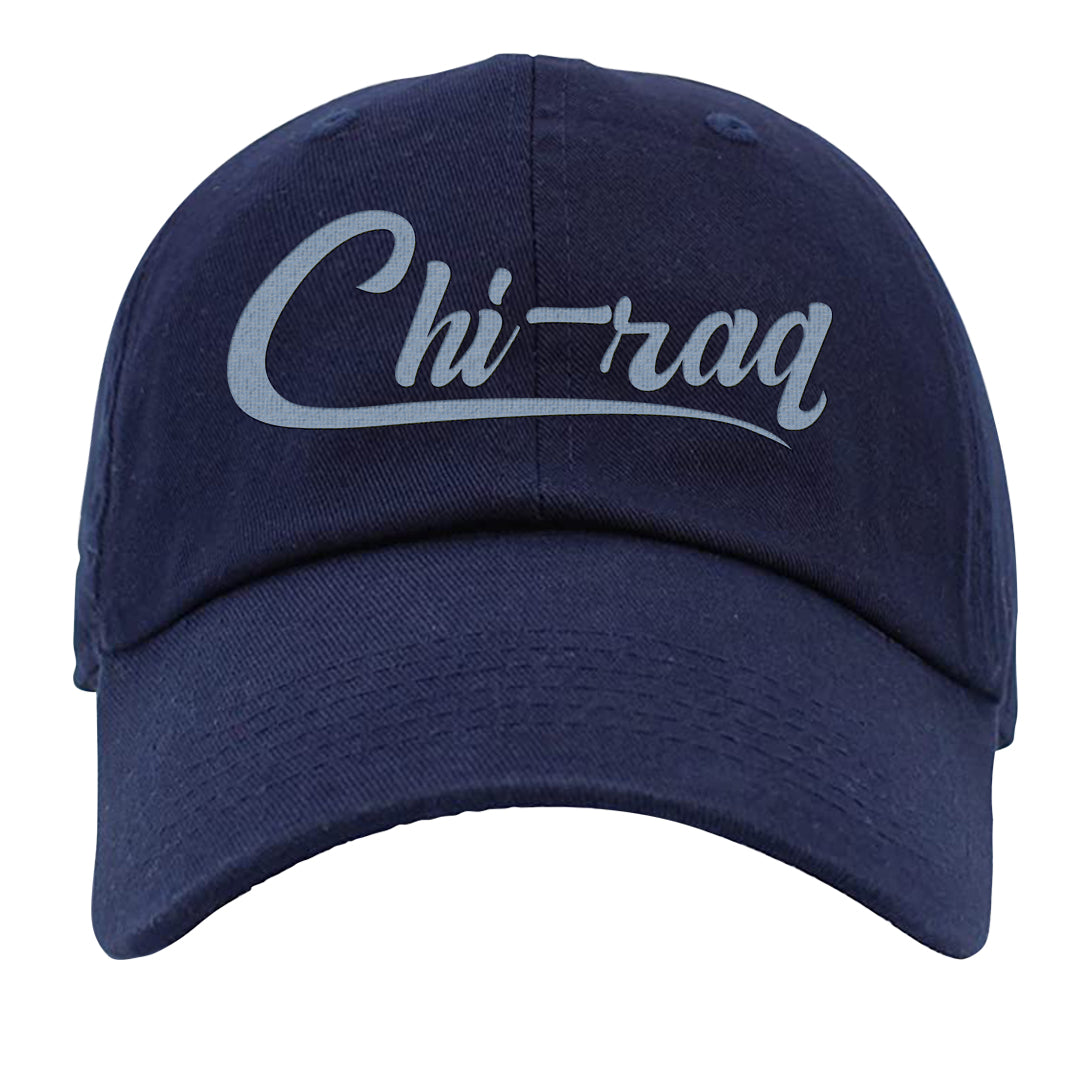 Diffused Blue 90s Dad Hat | Chiraq, Navy Blue
