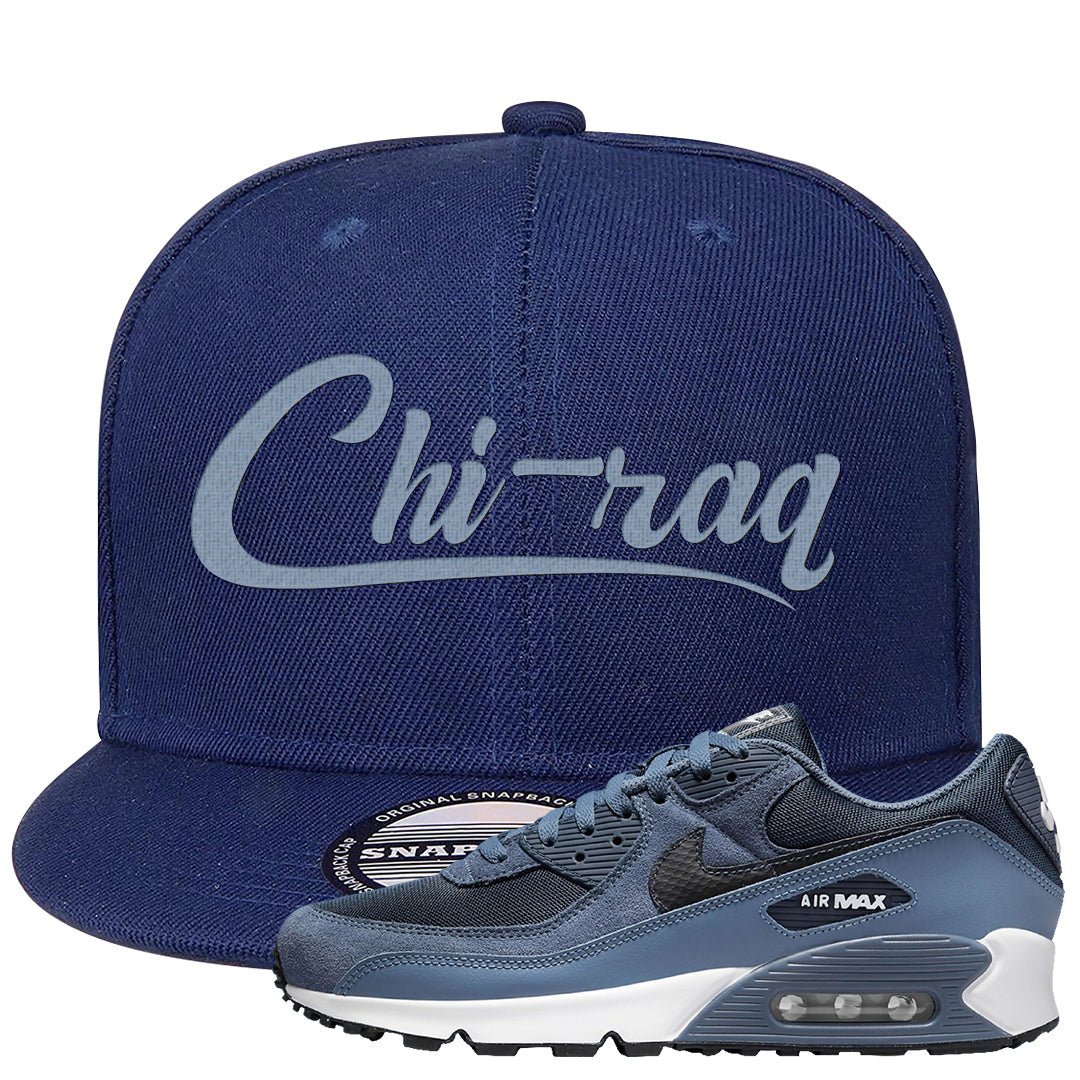 Diffused Blue 90s Snapback Hat | Chiraq, Navy