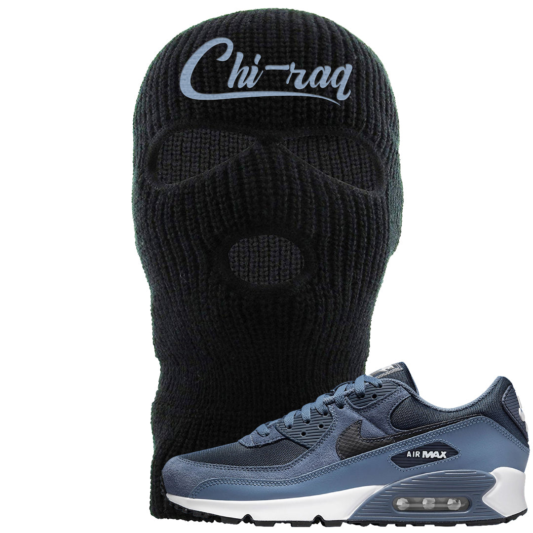 Diffused Blue 90s Ski Mask | Chiraq, Black