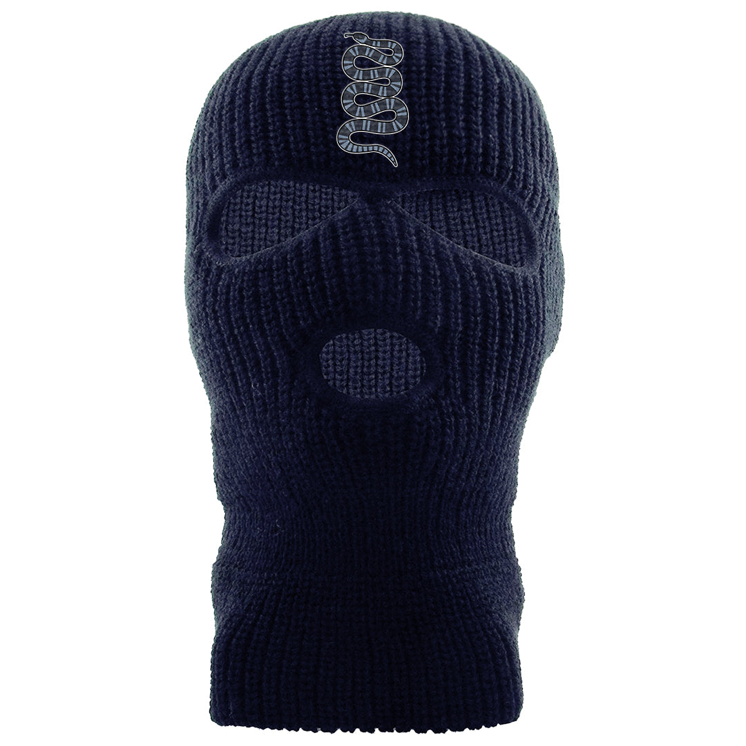 Diffused Blue 90s Ski Mask | Coiled Snake, Navy