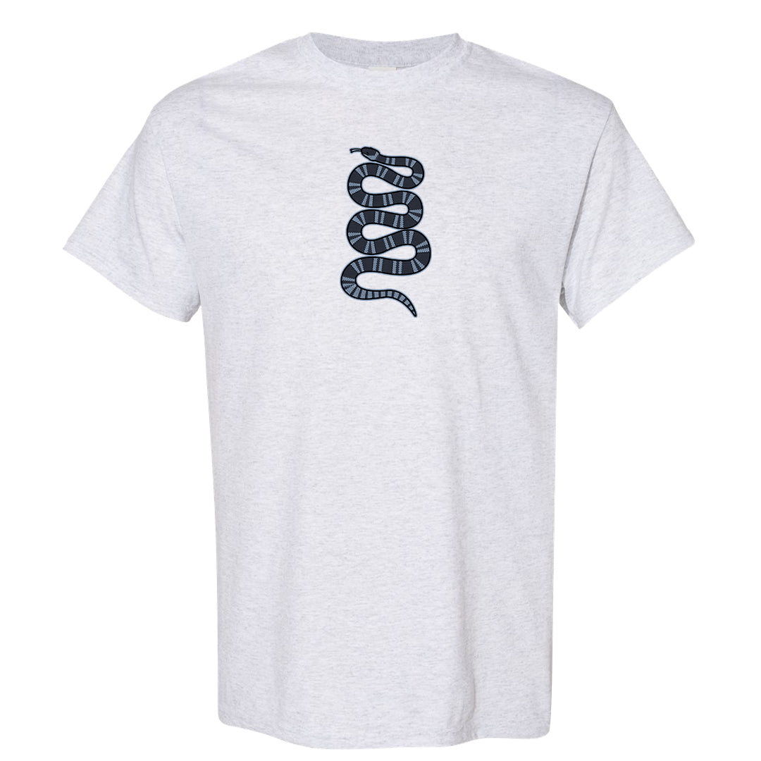 Diffused Blue 90s T Shirt | Coiled Snake, Ash