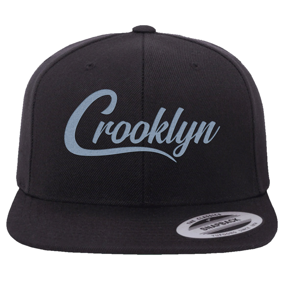 Diffused Blue 90s Snapback Hat | Crooklyn, Black