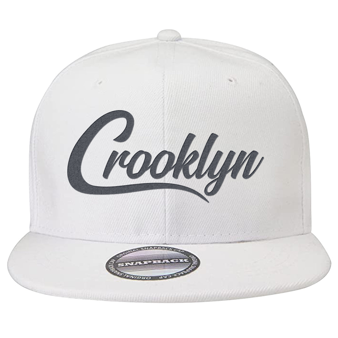 Diffused Blue 90s Snapback Hat | Crooklyn, White