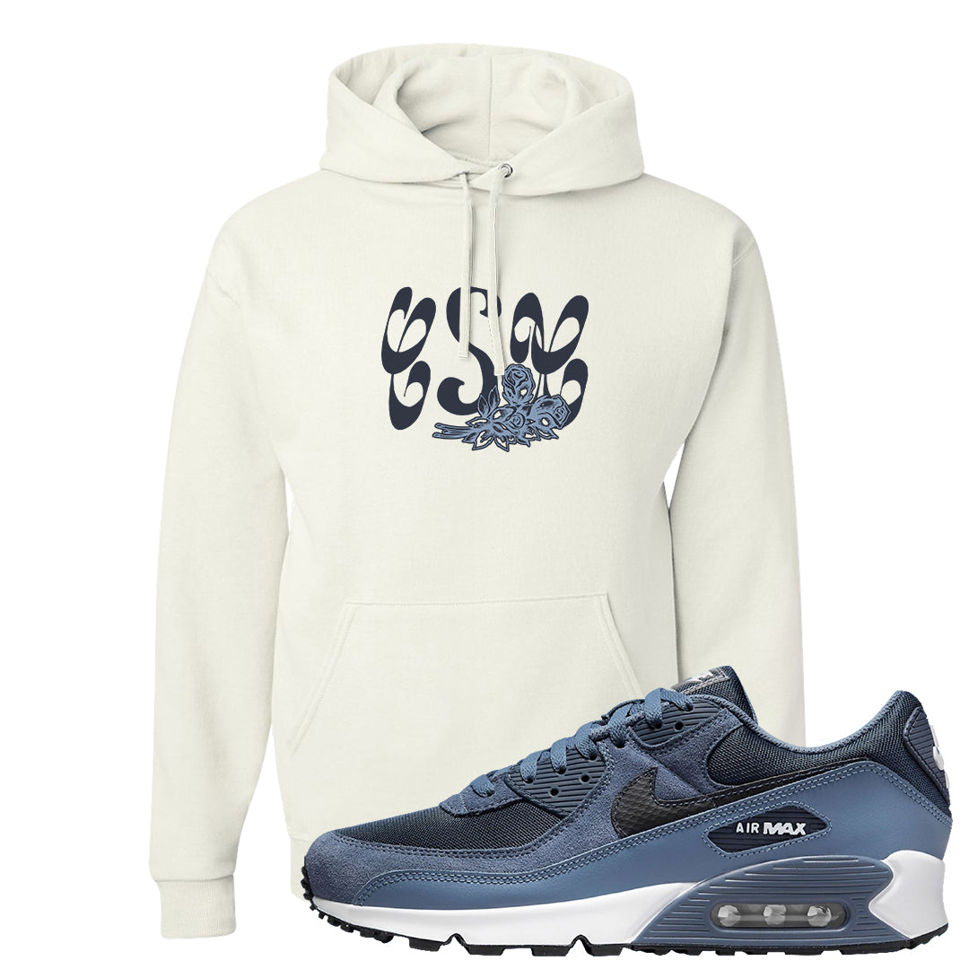 Diffused Blue 90s Hoodie | Certified Sneakerhead, White