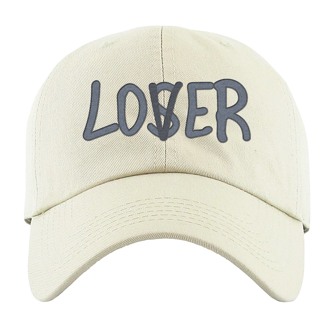 Diffused Blue 90s Dad Hat | Lover, White