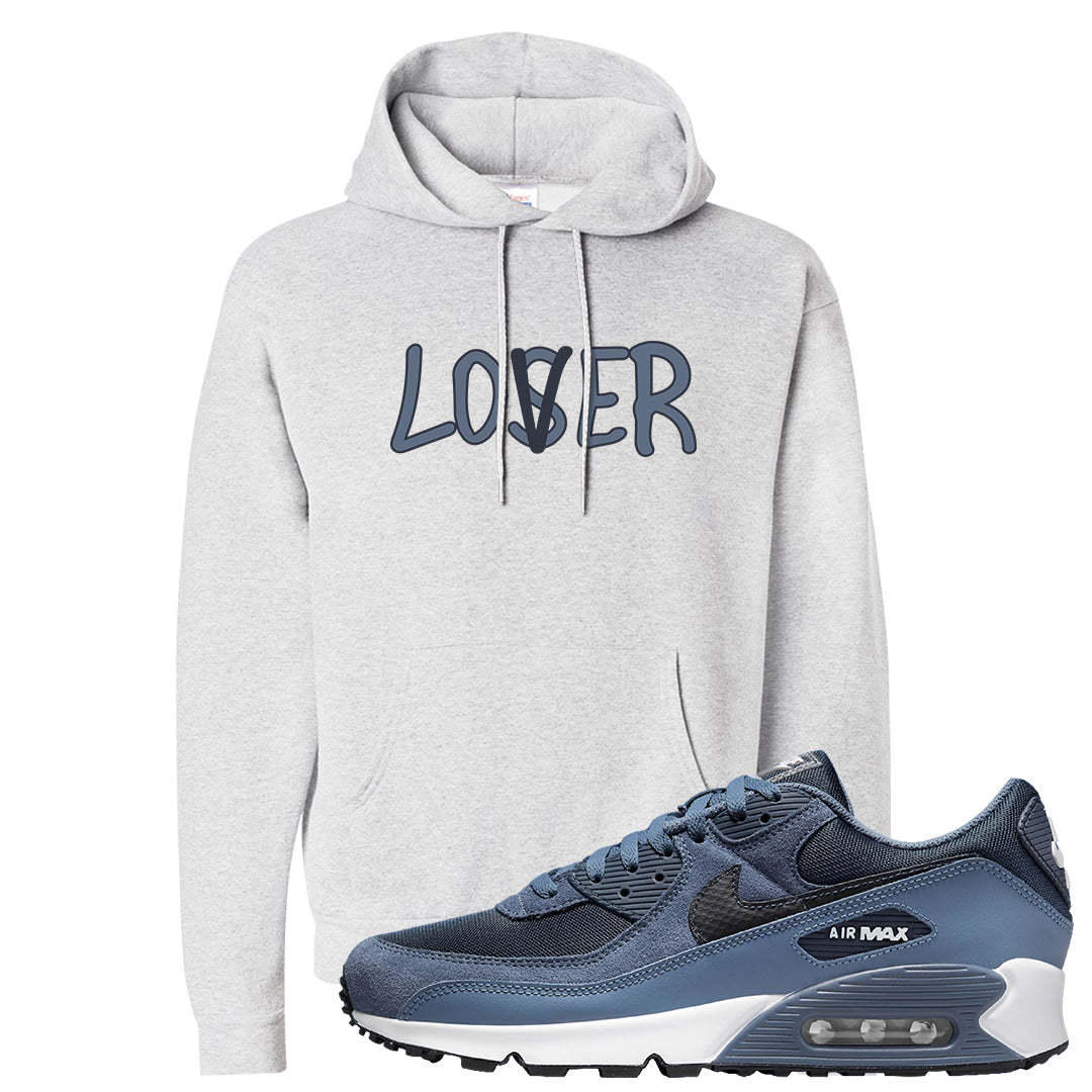 Diffused Blue 90s Hoodie | Lover, Ash