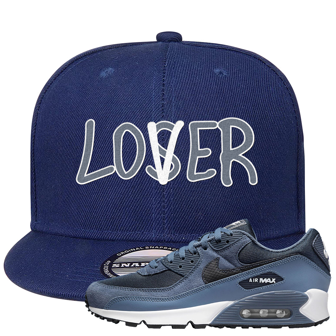 Diffused Blue 90s Snapback Hat | Lover, Navy