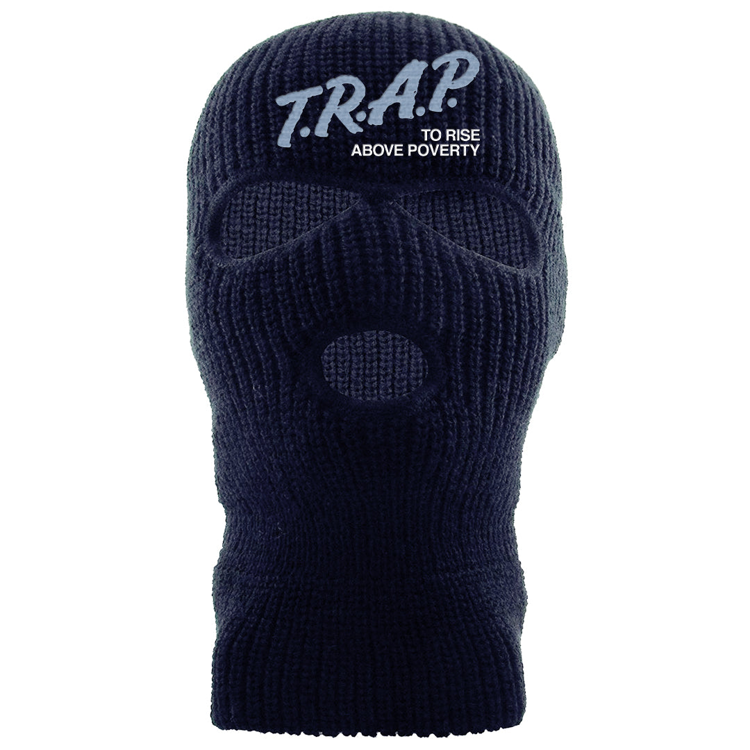Diffused Blue 90s Ski Mask | Trap To Rise Above Poverty, Navy